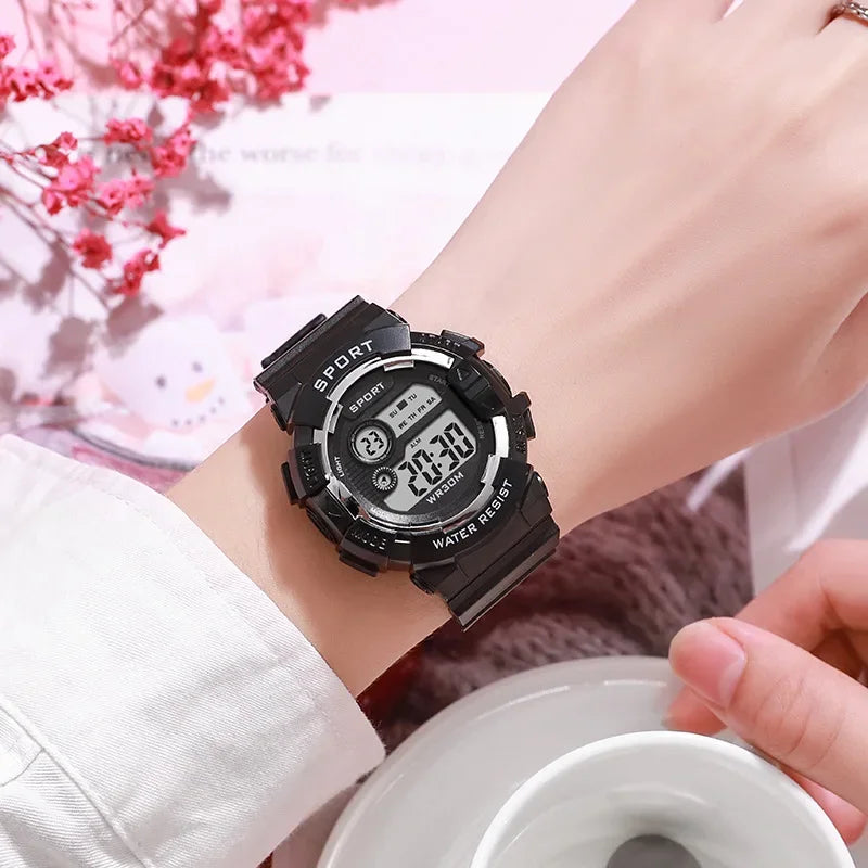 LED Digital Luminous Electronic Wristwatch
