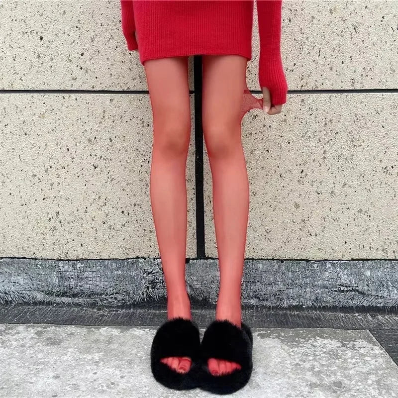 Medias finas, pantimedias súper elásticas, calcetines de talla grande