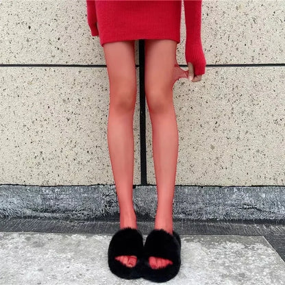 Medias finas, pantimedias súper elásticas, calcetines de talla grande