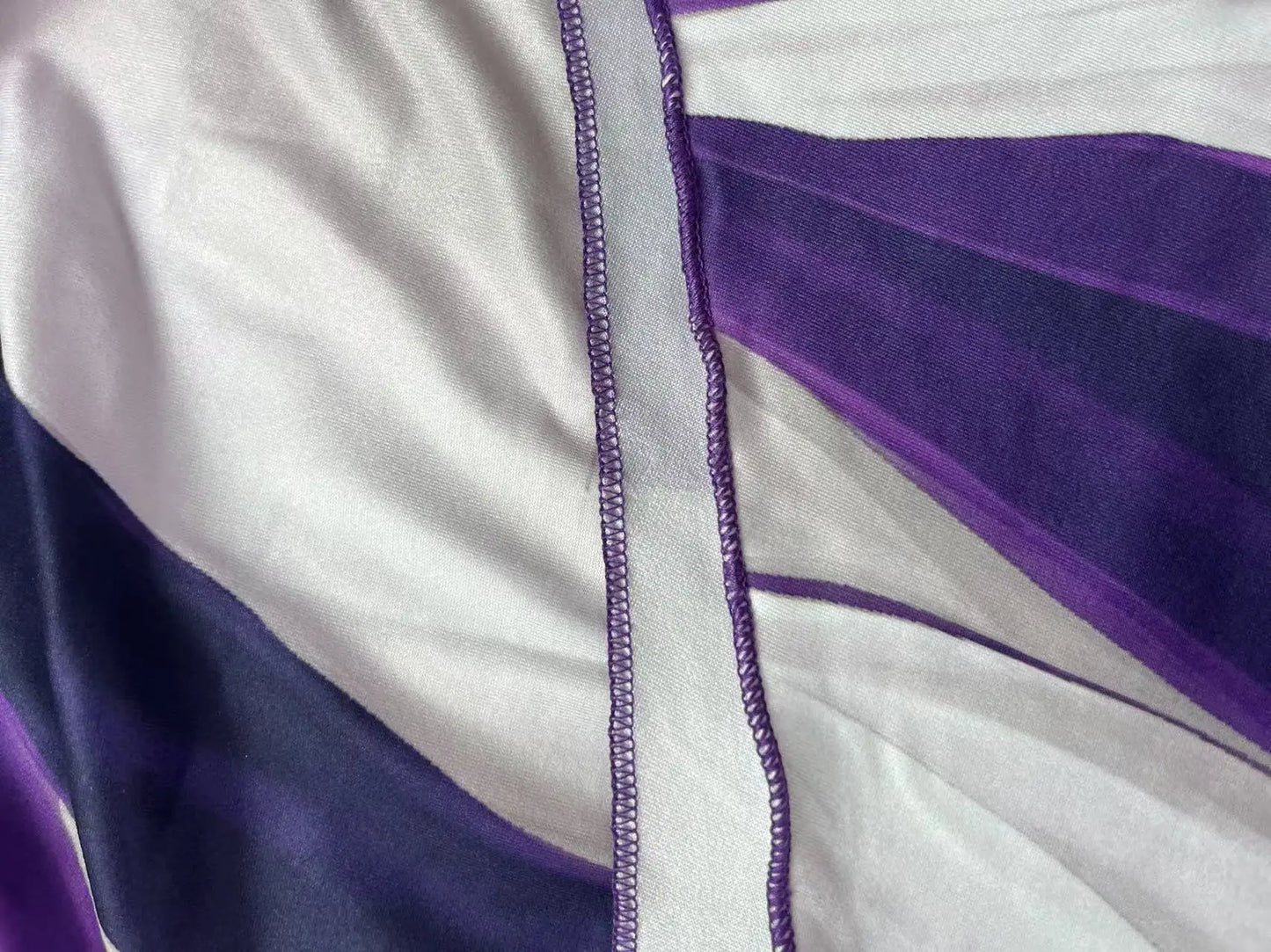 Geometric stripes printed double strap dress