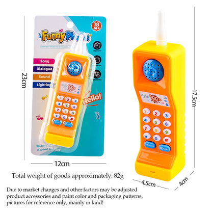 Mobile Phone Smart Phone Music Light Sound Pretend Play Baby Learning Smartphone Toy