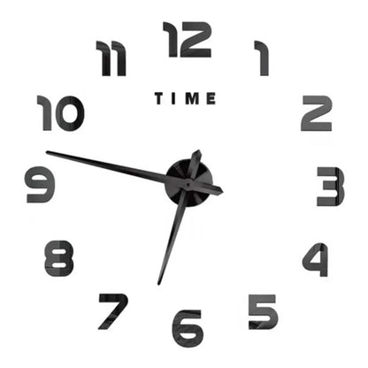 Large Wall 3D DIY Quartz Acrylic Mirror Stickers Clocks