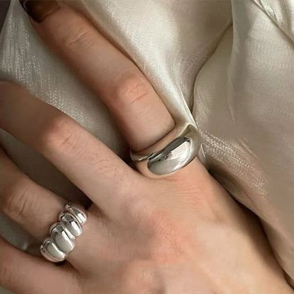 DANA 925 Sterling Silver Arched Wide Ring