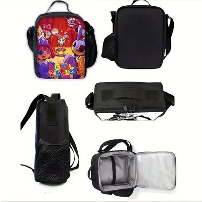 Cartoon A-AmazingS DigitalS Circus Child School Backpack Set
