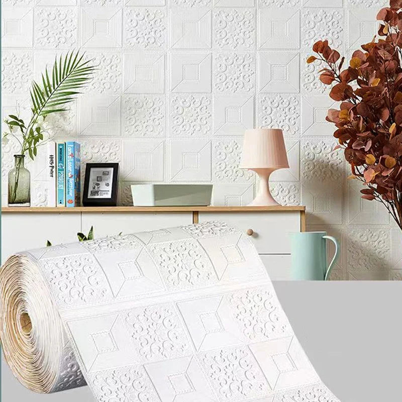 70cm*1m  3D Brick Pattern Wallpaper DIY Waterproof