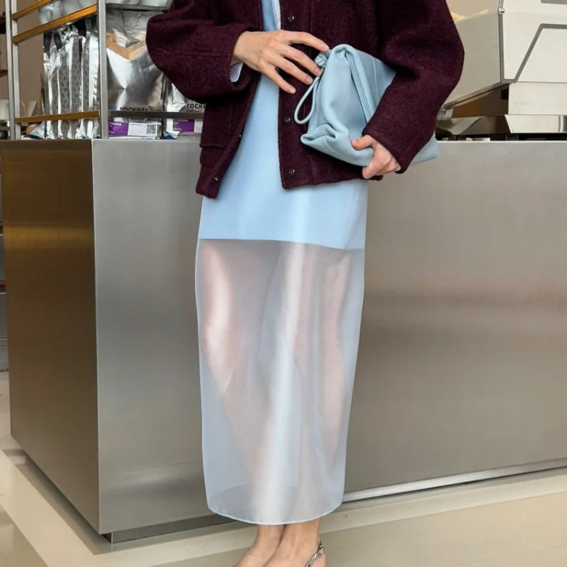 Trendix See Through Mesh Patchwork Skirts