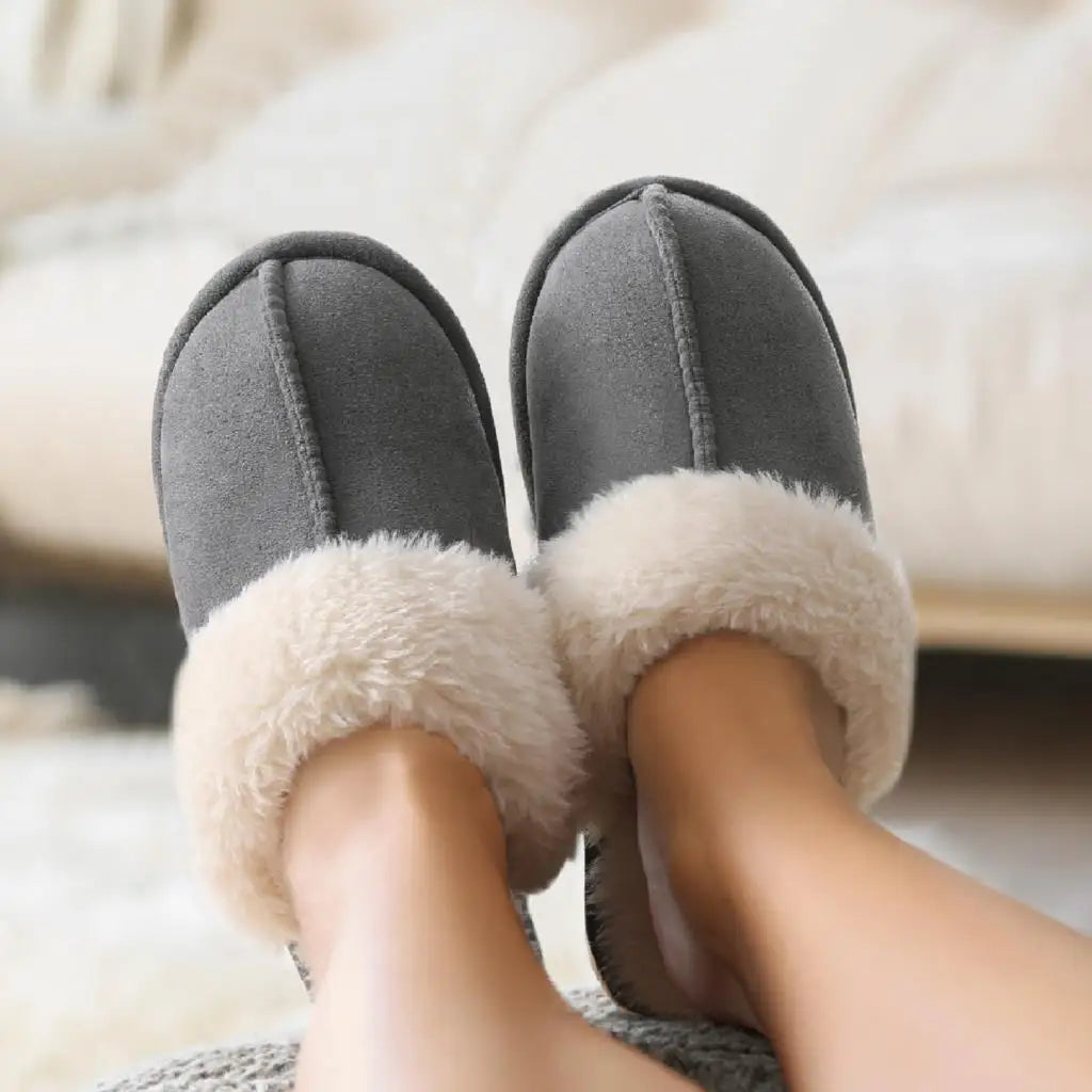 Crestar Winter Home Warm Comfortable Fur Slippers