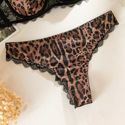 Leopard Print Bra Set Sexy lingerie