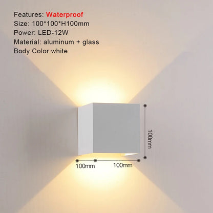 IP65 LED Wall Lamp Outdoor Sconce Balcony Porch Light