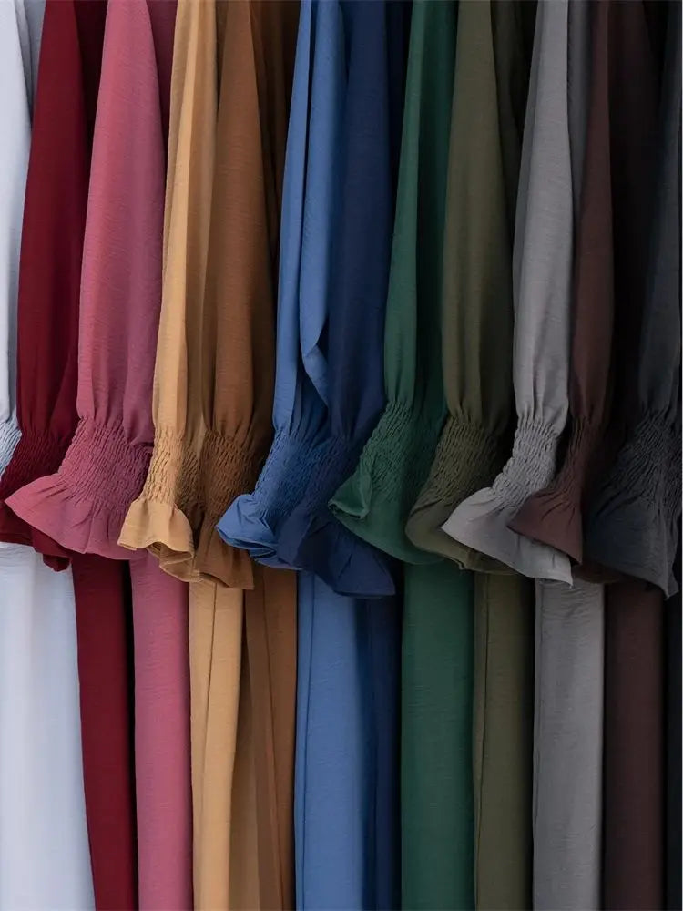 Jersey Solid Modest Under Abaya Islamic Robe