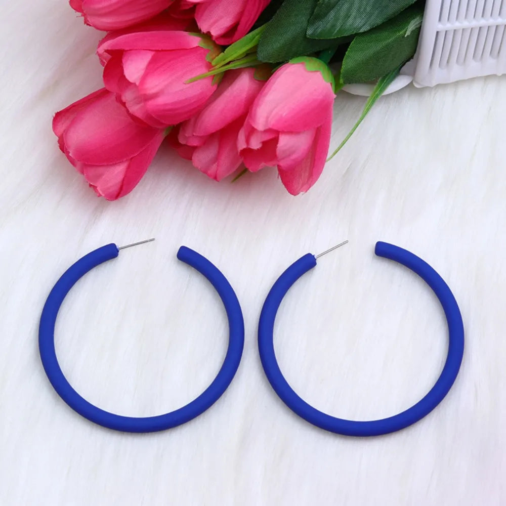 Funny Acrylic Circular Earrings