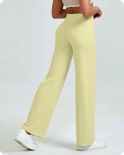 High Waisted Straight Leg Yoga Pants