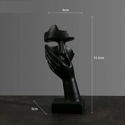 Resin Abstract Mask Statues Decor Gift