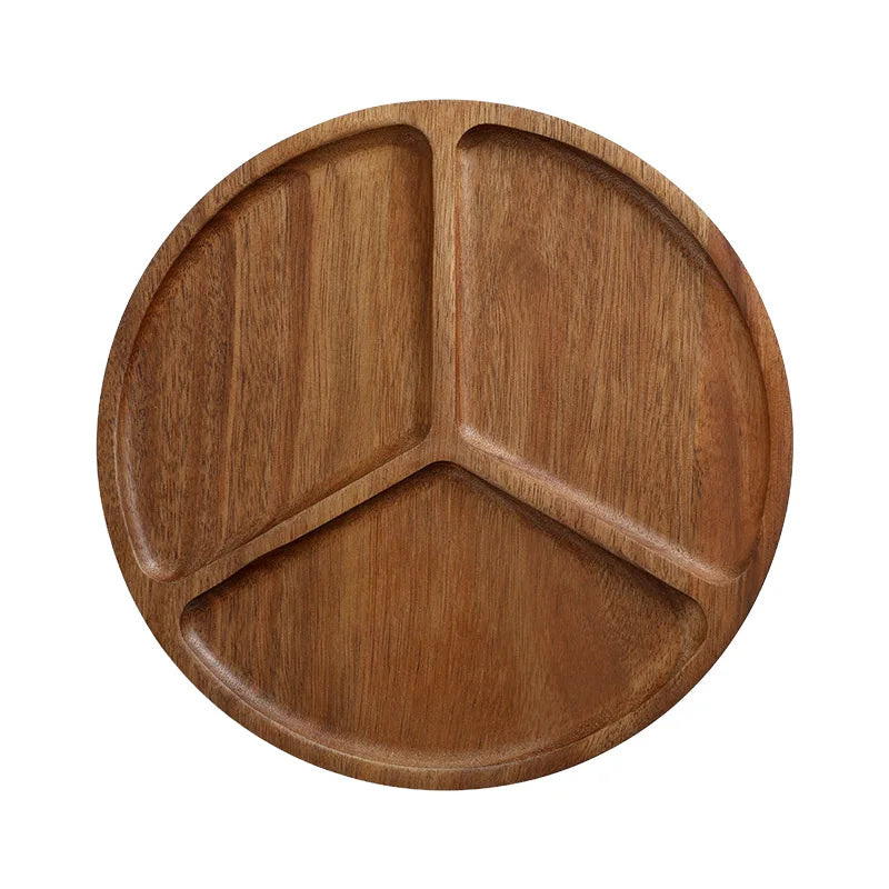 Japanese solid wood fruit plate