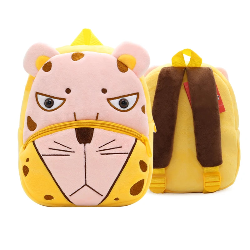 Cartoon cute plush animal backpack school