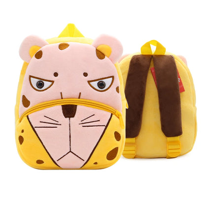 Cartoon cute plush animal backpack school