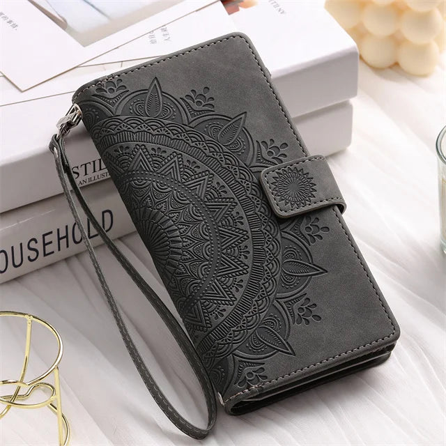 Leather Flip Case For Samsung Galaxy Phone Bag