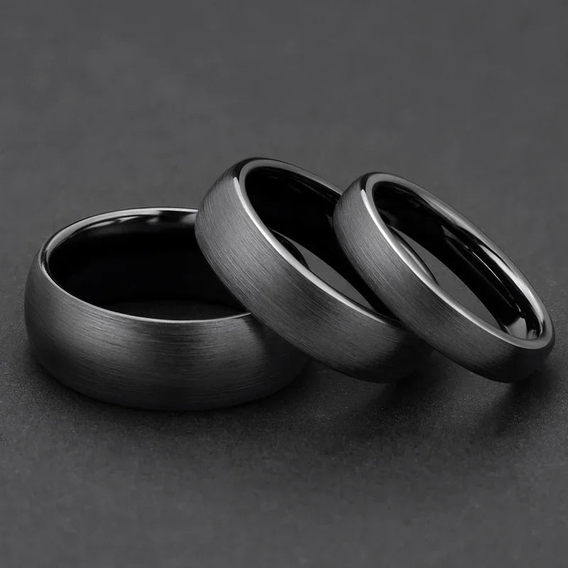 DANA Ceramic Brushed Black Ring