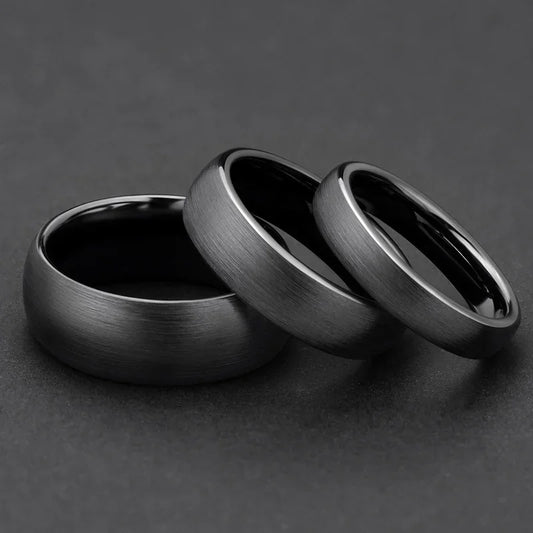 DANA Ceramic Brushed Black Ring