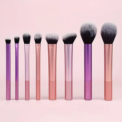 8pcs Makeup Brush Kit Soft Synthetic Makeup Tools