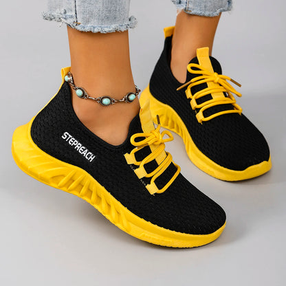 Breathable Mesh Flat Casual Sneakers Shoes