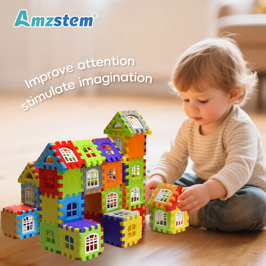 140-25PCS Large Scale House Building Blocks Toys
