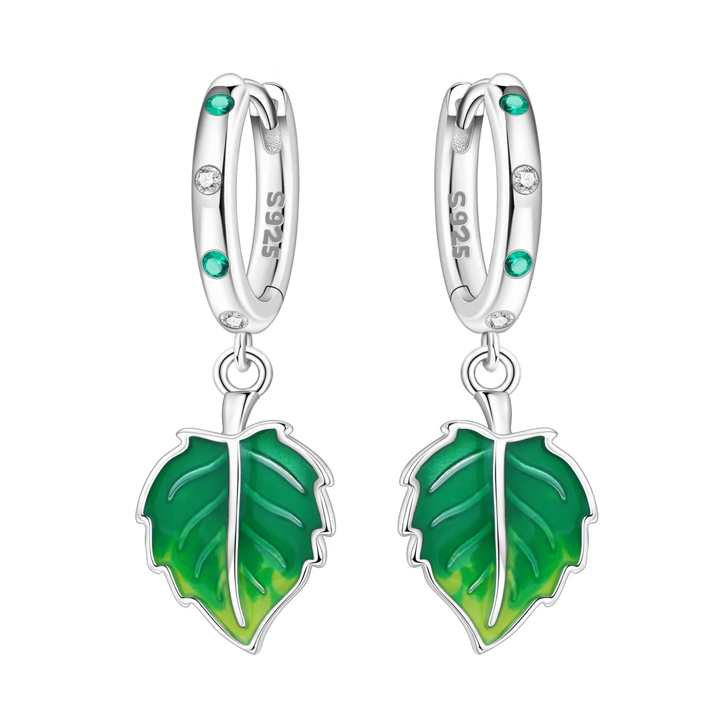 Orstarry Original 925 Sterling Silver Blue Iris Flower Earrings