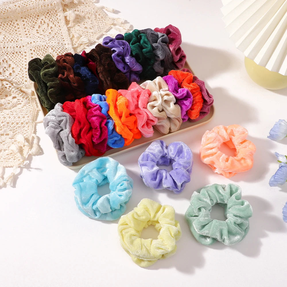 40PCS random color daily hair band