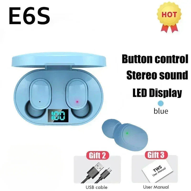 E6S Wireless Noise-Cancelling Earbuds