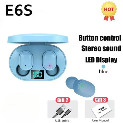 E6S Wireless Noise-Cancelling Earbuds