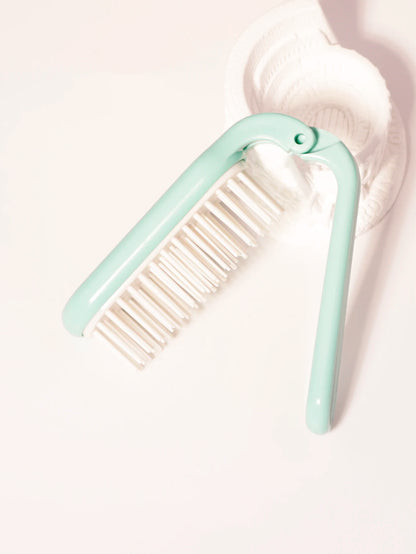 Foldable portable hair comb head hair wigs