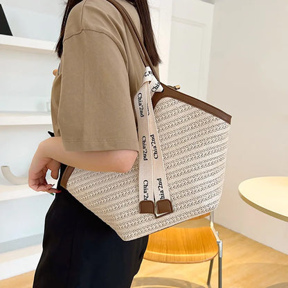 Straw Woven Basket Luxury Bag