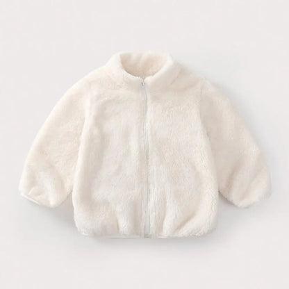 Plush Coat Autumn Winter Warm Baby Girl Boy Casual Toddler Jacket