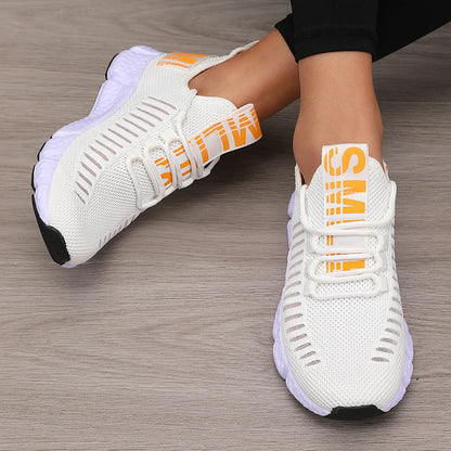 Mesh Lightweight Jogging Walking Flat Sneakers