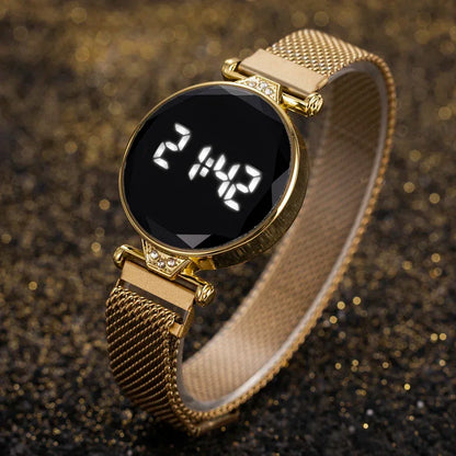 DANA Luxury Rose Gold LED Digital Watch