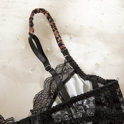 Leopard Print Bra Set Sexy lingerie