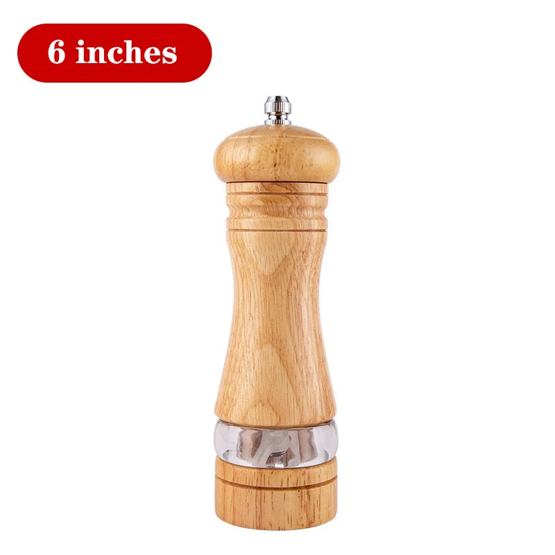 5/8/10 Inch Solid Wood Salt and Pepper Mills
