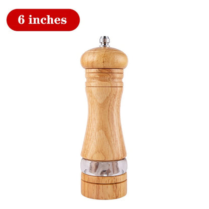 5/8/10 Inch Solid Wood Salt and Pepper Mills