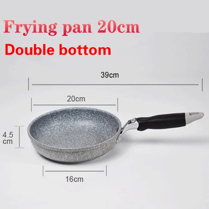 Frying 28/26/24/20cm Wok Non-stick Pan Skillet Cauldron