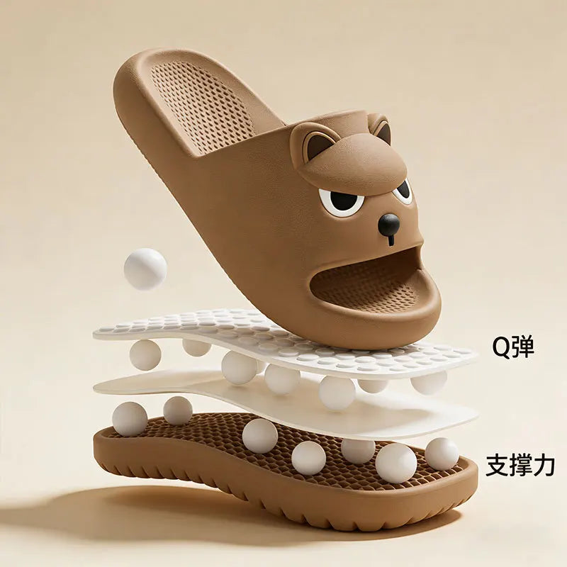 Soft Sole Cute Dog EVA Non Slip Platform Slippers