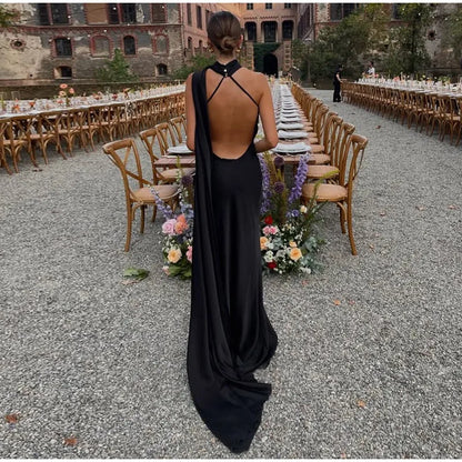 Sexy Satin Ribbon Party Dress