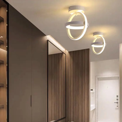 LED Ceiling Light 2 Rings Creative Design