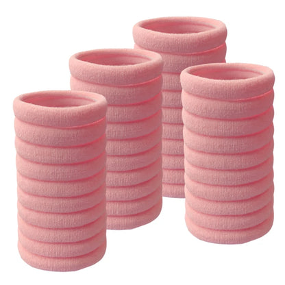50PCS/Set Cotton Elastic Hair Ties