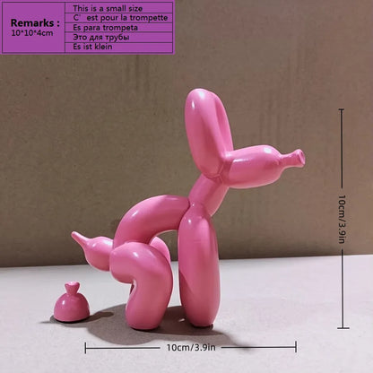 Modern Art Squat Balloon Dog Animal Decorative Statue