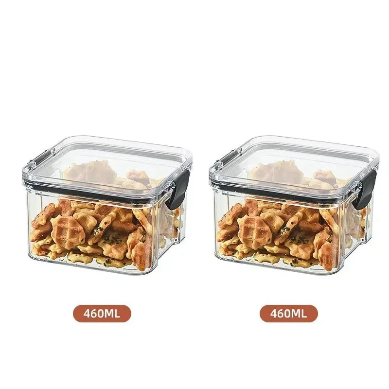 2/4PCS Sealed Jars Sets Stackable Grain Storage