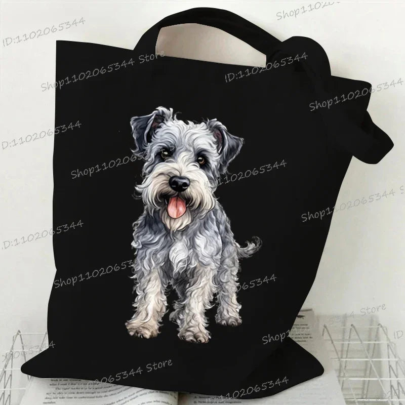 Animal Dog Series Canvas Tote Bag