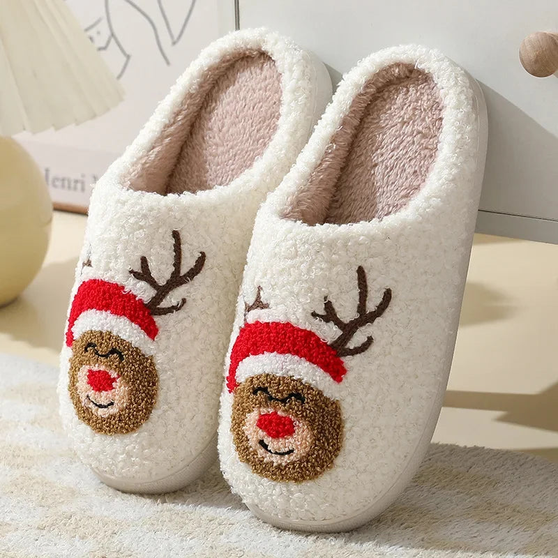 Christmas Cute Gingerbread Winter Warm Slippers