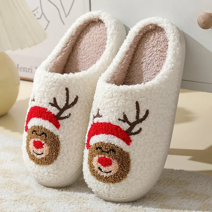 Christmas Cute Gingerbread Winter Warm Slippers