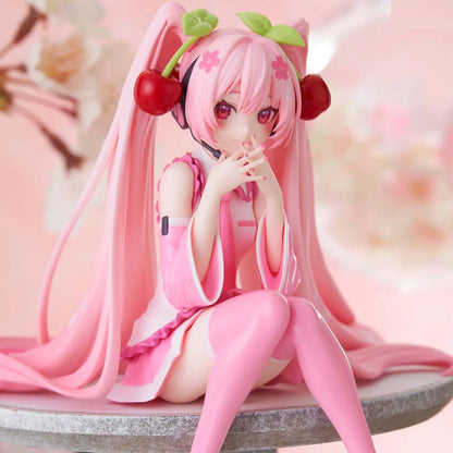 Hot Hatsune Miku Anime figure Pink dress model