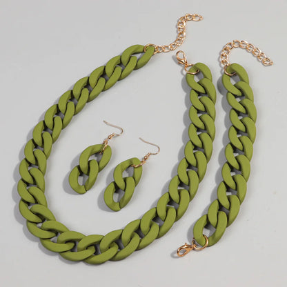 Fish Sheep Acrylic Chunky Chain Choker Necklace